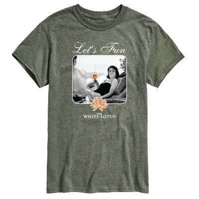 Мужская футболка The White Lotus Let's Fun, зеленая