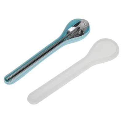 Набор столовых приборов Rose Spoon Набор палочек для еды из двух частей с коробкой в форме ложки 401 Нержавеющая сталь 8,27 