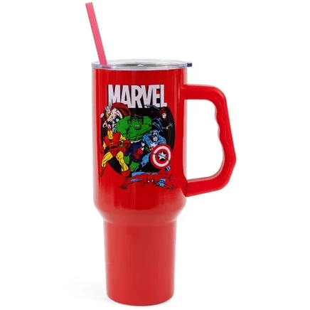 Термостакан Silver Buffalo Avengers 1,18 л с ручкой, красный