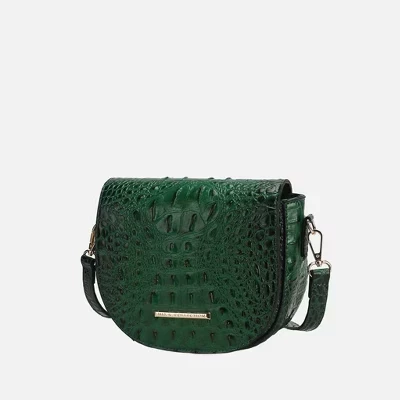 Сумка Amalia Crossbody из веганской кожи с тиснением под крокодила Сумка через плечо от Mia K green