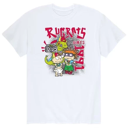 Мужская футболка Rugrats Brick Wall, белая