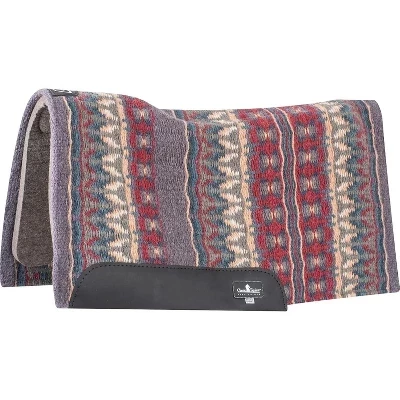 Подкладка для верха одеяла - Контурная шерстяная подкладка для седла Western Saddle Pad шиферно-палевого цвета