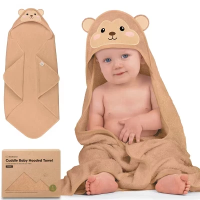 Детское полотенце KeaBabies с капюшоном, обезьяна