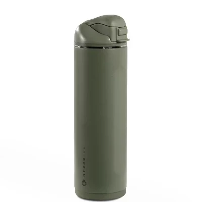 Изолированная бутылка для воды Ease2o из нержавеющей стали с соломинкой и откидной крышкой, герметичная, с подстаканником.