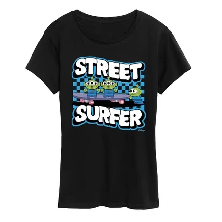 Женская футболка Disney Toy Story Street Surfer, чёрная