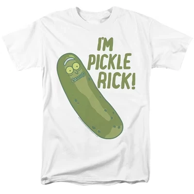 Мужская футболка Rick And Morty The Pickle Rick, белая
