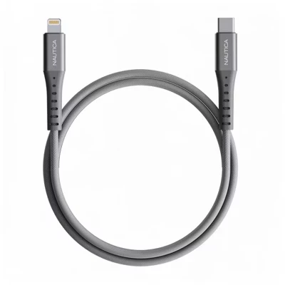 Кабель Nautica CB305 USB-C—Lightning MFi, серый