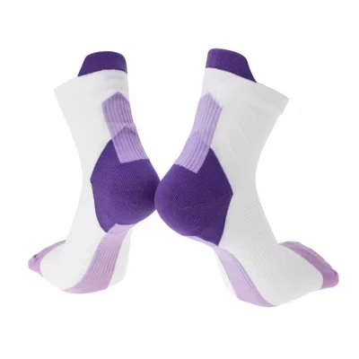 Cycling Athletic Socks Absorb Sweat Outdoor Color Matching Universal 1 Pair multicolor