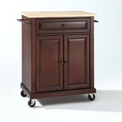 Кухонная тележка Crosley Compact, дерево, махагони
