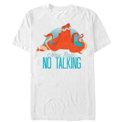 Мужская футболка Hank No Talking Rule белого цвета