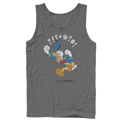 Мужская майка Mickey Mouse & Friends Дональд Дак, угольная
