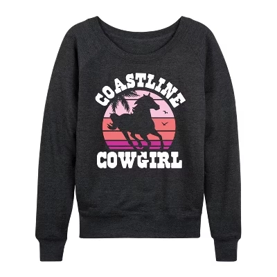 Женский лонгслив Instant Message Cowgirl, угольно-серый