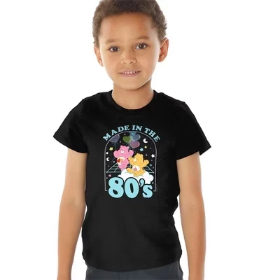 Футболка для мальчиков Care Bears «80-е», черная
