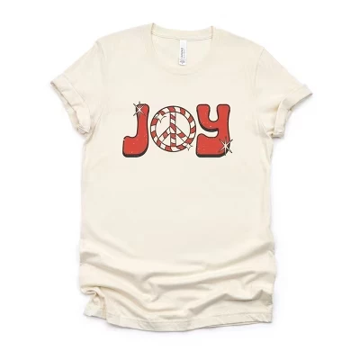 Кремовая футболка с коротким рукавом Joy Peace Sign