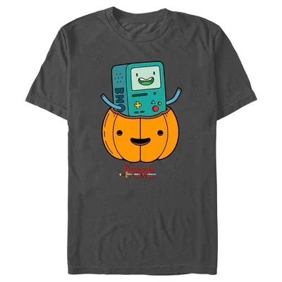 Мужская футболка BMO Jack-o'-lantern на Хэллоуин, цвет древесного угля