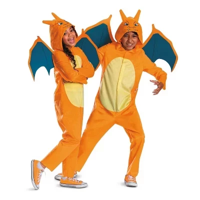 Мальчиковый костюм Pokémon Charizard с капюшоном, оранжевый