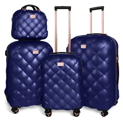 Чемодан New York Xpress WD-8810, 4 шт., с жестким корпусом, с возможностью расширения по весу, с поворотными колесиками, TSA-замком 14