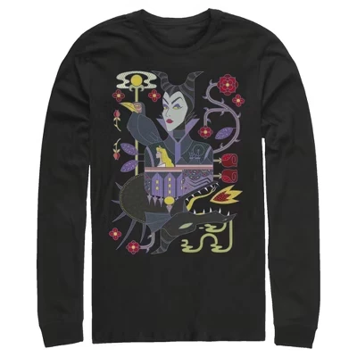Мужской лонгслив Sleeping Beauty Maleficent, черный