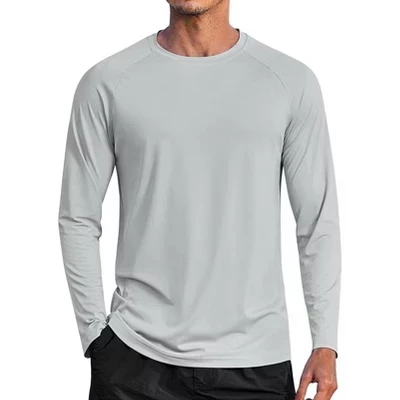 Мужские солнцезащитные рубашки с длинным рукавом Rash Guard, футболки для плавания, легкие быстросохнущие рубашки для рыбалки