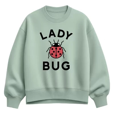 Женский свитшот Instant Message Lady Bug, мятный