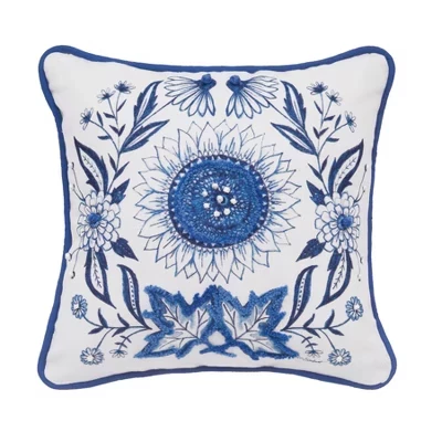 Декоративная подушка C & F Home, 25×25 см, синяя