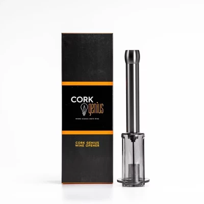 Штопор с воздушным насосом Cork Genius, серый