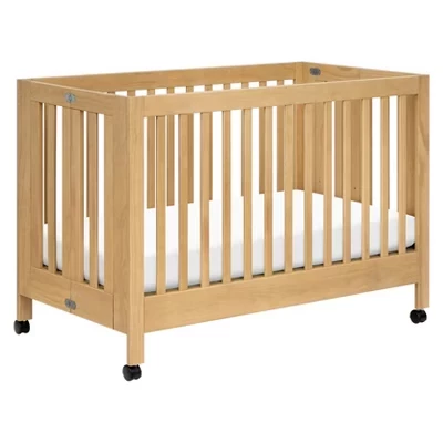 Детская складная кроватка Babyletto Maki, медовая