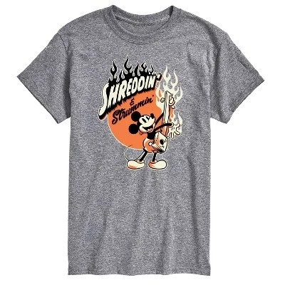 Мужская футболка с коротким рукавом Shreddin and Strummin с графическим рисунком athletic heather