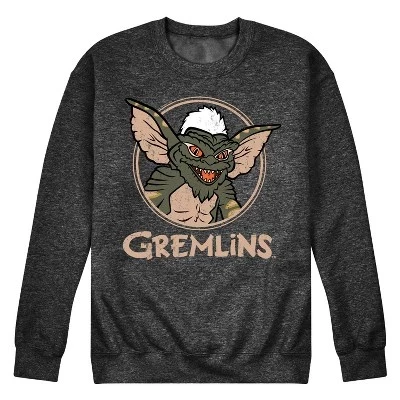 Мужская оригинальная флисовая толстовка с графическим рисунком Evil Grim heather charcoal