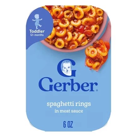 Детское питание Gerber, спагетти в мясном соусе