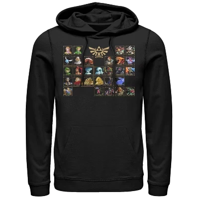 Мужское худи Nintendo Legend of Zelda Ocarina, черное