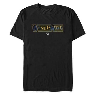 Мужская футболка с логотипом Wrestlemania, черная