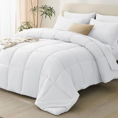 BALHAM TRADE-Комплект постельного белья Queen-Size, черный, 7 предметов, Кровать в мешке, Всесезонный мягкий комплект постельного белья