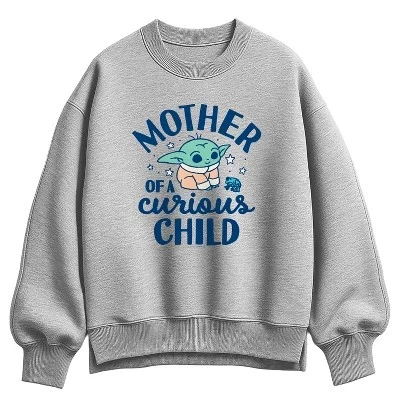 Женская толстовка Athletic heather из флиса большого размера для мамы любопытного ребенка athletic heather
