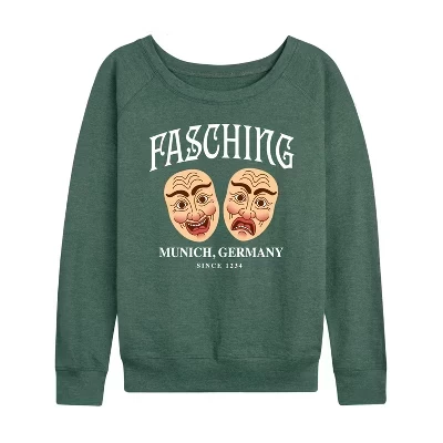 Женский лонгслив Instant Message Masks, зелёный меланж