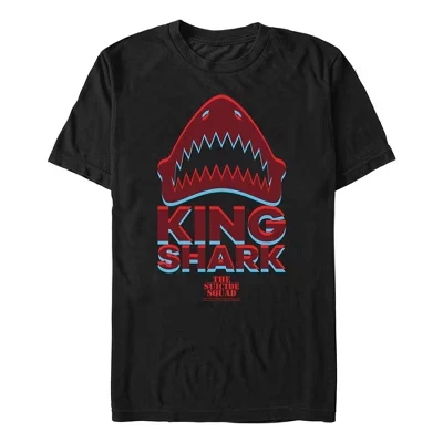 Мужская футболка с логотипом The Suicide Squad King Shark черного цвета