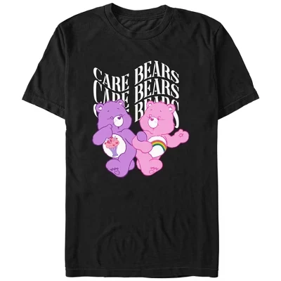 Мужская футболка Care Bears Happy Cheer and Share, черная