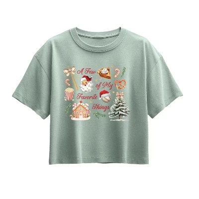 Бейсбольная футболка Favorite Things с коротким рукавом и квадратным рисунком seafoam