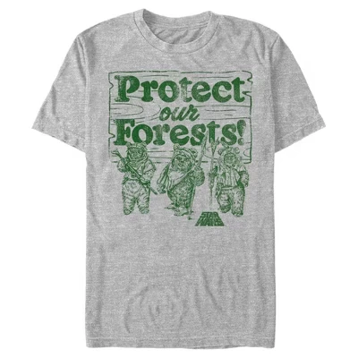 Мужская футболка Ewok Protect Our Forests от athletic heather