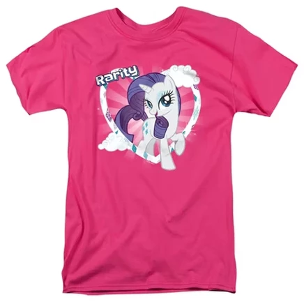 Мужская футболка My Little Pony TV Rarity, ярко-розовая