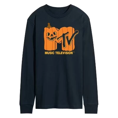 Мужской лонгслив MTV Logo Jack O Lantern, синий