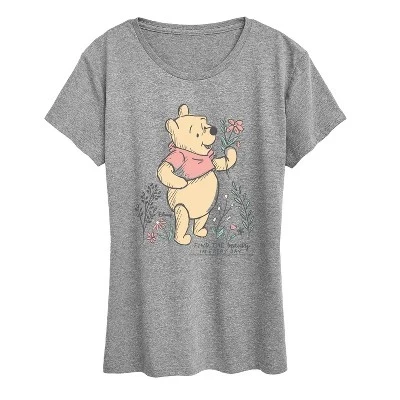 Женская футболка с коротким рукавом Find Beauty Pooh с графическим рисунком - - -