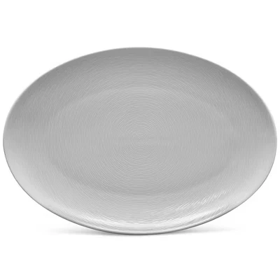 Овальное сервировочное блюдо Noritake Colorscapes, серое