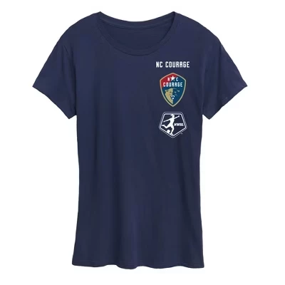 Женская футболка NWSL NC Courage с принтом, синяя