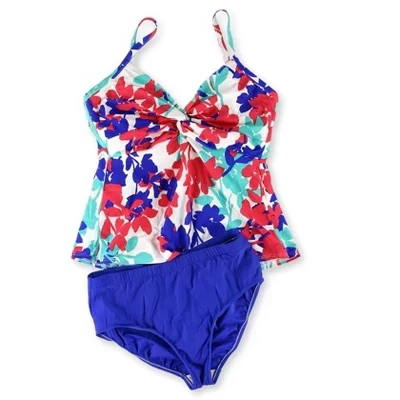 Женские разноцветные танкини Tahiti Breeze Twist Brief из 2 частей-mltiblk