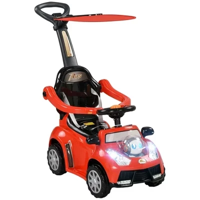 Каталка 3 в 1 Qaba для детей 1–3 лет, красная