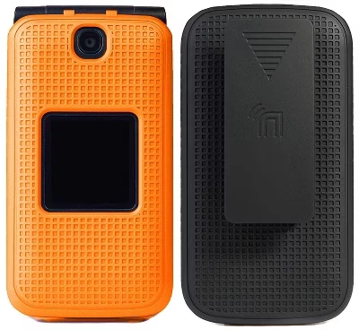 Чехол-кобура Nakedcellphone Quickflip Alcatel V, оранжевая
