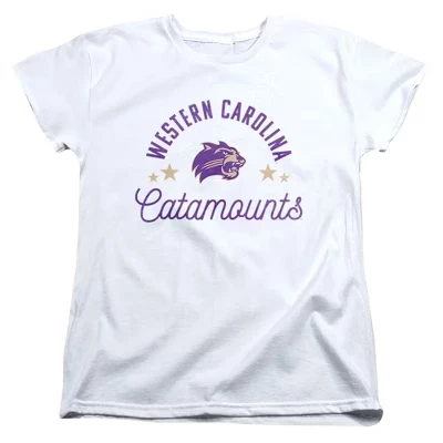 Женская футболка Catamounts от университета Западной Каролины, белая