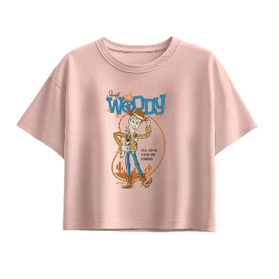 Футболка для девочек Toy Story Sheriff Woody, розовая