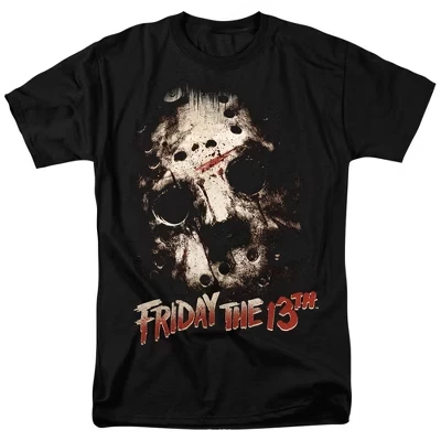 Мужская футболка Friday the 13th, маска Джейсона, черная